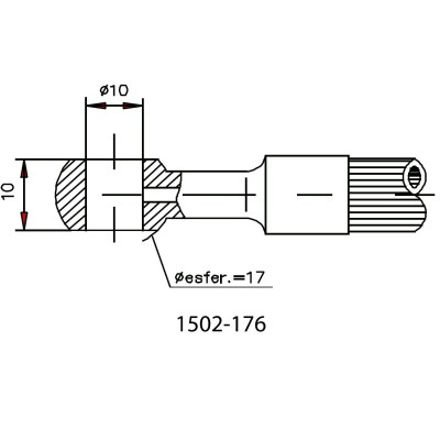Esferico Freno J1401 Métrico