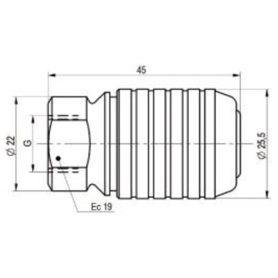 Hembra Enchufe Rápido IMOPAC CD-25