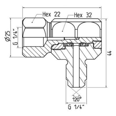 Adaptador Giratorio Enchufe Rápido Hidráulica Serie 115 100MPa