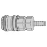 Hembra Enchufe Rápido Serie 310 Tubo eSafe