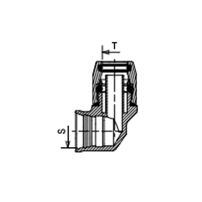 Codo 90º Unión