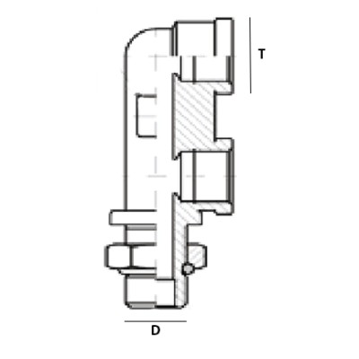 F Orientable - Adaptador Roscado A Pivote P5