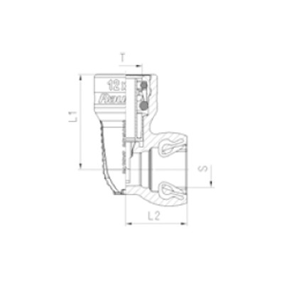 Unión Simple 90º Pivote Raufoss ABC