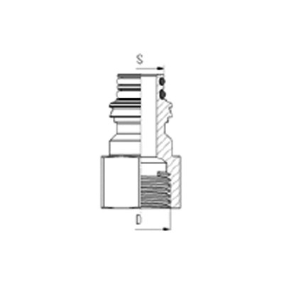 Adaptador Pivote Raufoss ABC Hembra