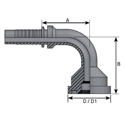 Brida Prensar Codo 90 6000 Psi