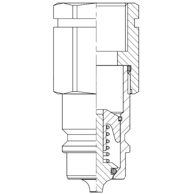 Macho Enchufe Rápido Serie Push Pull JIC