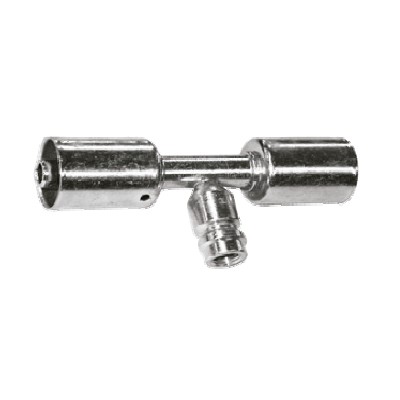 Empalme Tubo - Tubo Con Válvula Carga R134A