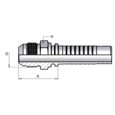 Macho Prensar Multiespiral JIC