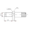 Macho Freno J1401 (mm)