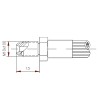 Macho Freno J1401 (mm)