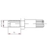 Macho Freno J1401 (mm)