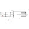 Macho Freno J1401 (mm)