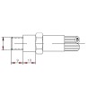 Macho Freno J1401 (mm)