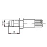 Macho Freno J1401 (mm)