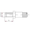 Macho Freno J1401 (mm)
