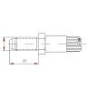 Macho Freno J1401 (mm)