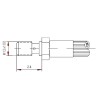 Macho Freno J1401 (mm)