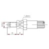 Macho Freno J1401 (mm)