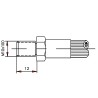 Macho Freno J1401 (mm)