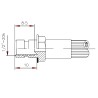 Macho Freno J1401 SAE