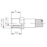 Hembra Freno J1401 SAE