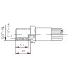 Hembra Freno J1401 SAE