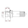 Hembra Freno J1401 SAE