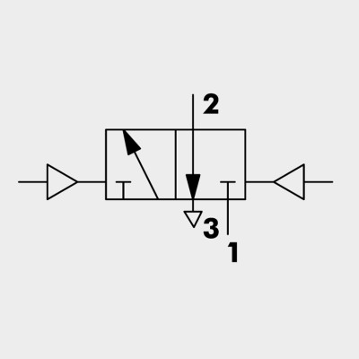 Válvula Neumática Serie 70 PNV Resorte Mecánico Biestable 3/2