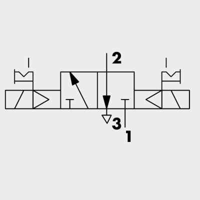 Válvula Electro Neumática Serie 70 SOV Biestable 3/2