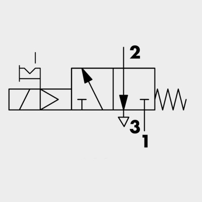 Válvula Electro Neumática Serie 70 SOV Monoestable 3/2