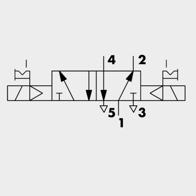 Válvula Electro Neumática Serie 70 SOV Biestable 5/2