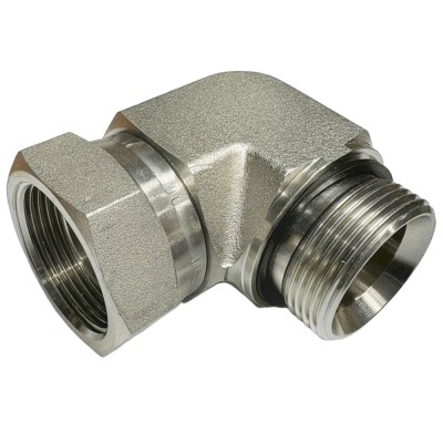 Codo 90º Macho - Tuerca Loca BSP Gas 60º