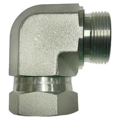 Codo 90º Macho - Tuerca Loca BSP Gas 60º