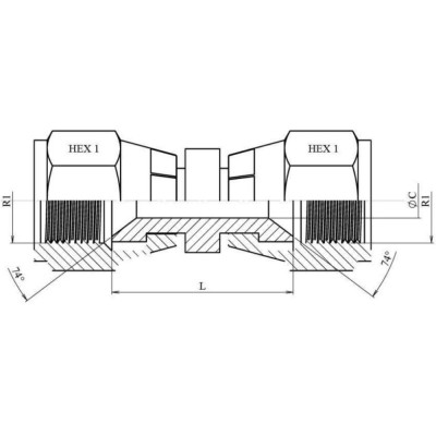 Adaptador Tuerca Loca - Tuerca Loca JIC
