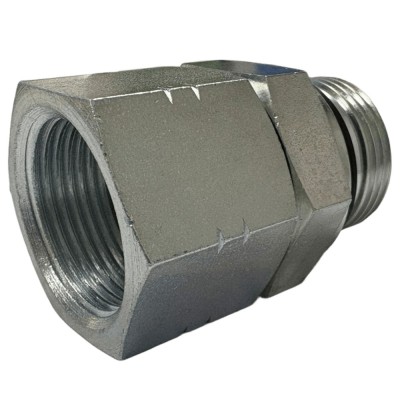 Adaptador Macho BSP Tuerca Loca JIC con Tuerca de alambre empuje