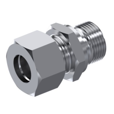 Unión Simple Tubo Rosca Inoxidable