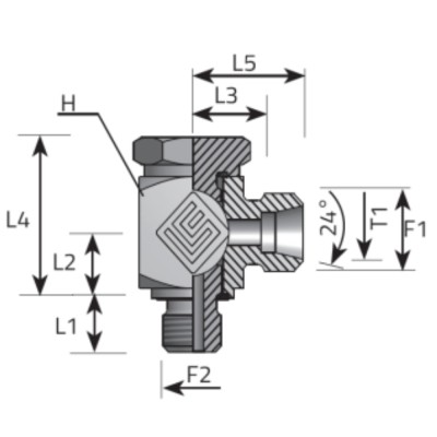 Banjo Orientable Con Tuerca (mm)
