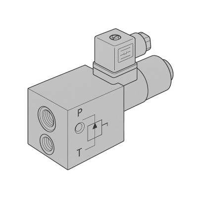 Bloque Simple Electroválvula NG6 P a T Limitadora