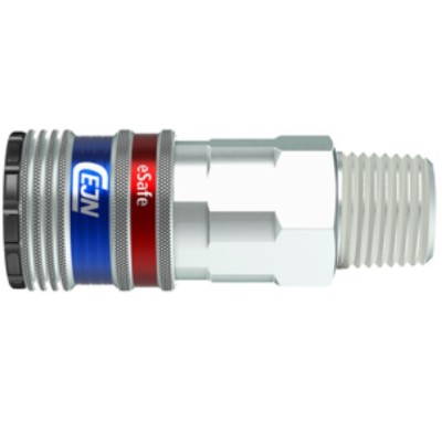 Hembra Enchufe Rápido Aire Serie 300 eSafe Rosca Macho