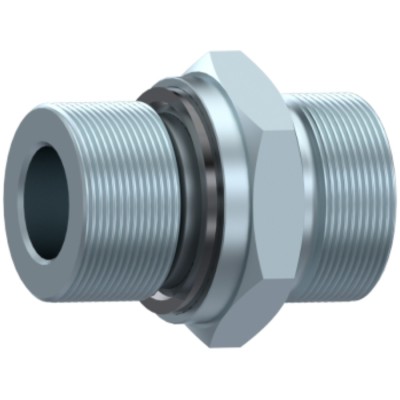 Adaptador Macho - Macho 24º-BSP Gas 60º Con Junta