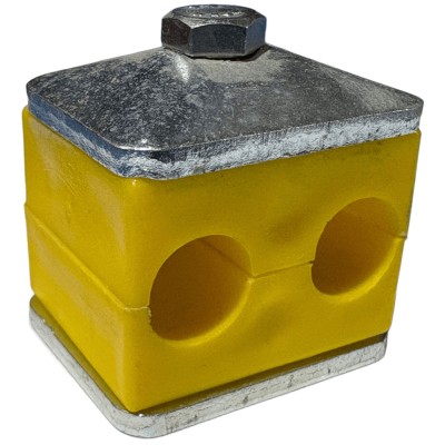 Abrazadera Soldar Doble - Amarilla