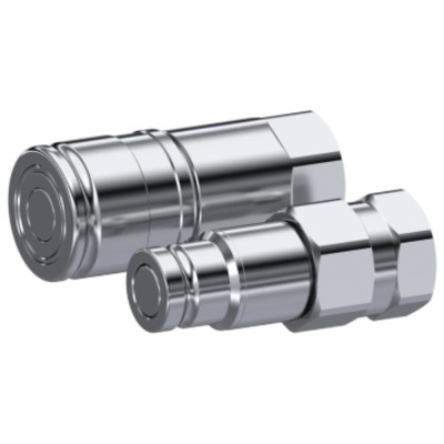 Hembra Enchufe Rápido Ecológico Caras Planas Inox