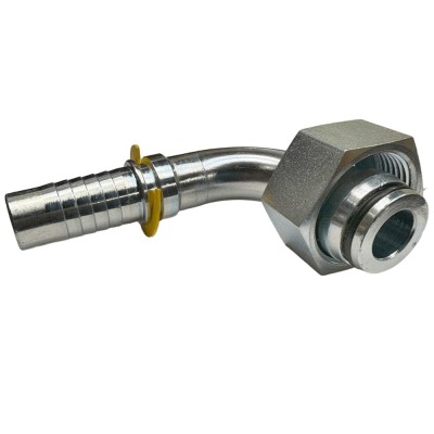 Codo 90º Prensar Cono 24º Serie S Hexágono 40 (mm)