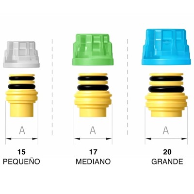 Adaptador Pivote Macho Doble Raufoss ABC