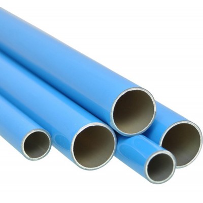 Aluminum Pipe In Blue Bar