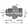 Male BSPP Adapter - Male JIC