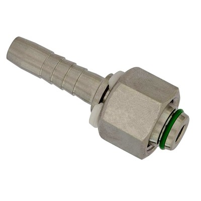 Hembra Recta Prensar Inoxidable