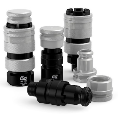 Hembra Enchufe Rápido Hidráulico Serie 140 400 MPa Rosca Macho 60