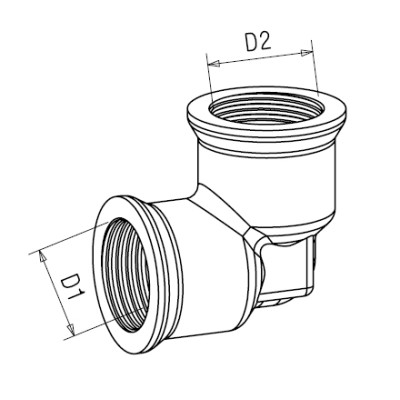 Adaptador Roscado Codo 90º