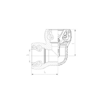 Codo 90º Pivote Doble Raufoss ABC